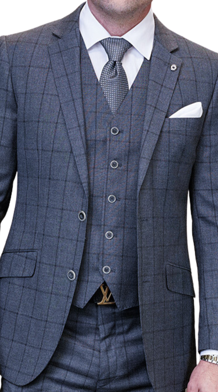 Italian Tailored Fit Blue Half Lined Jacket | Buy Online at Moss